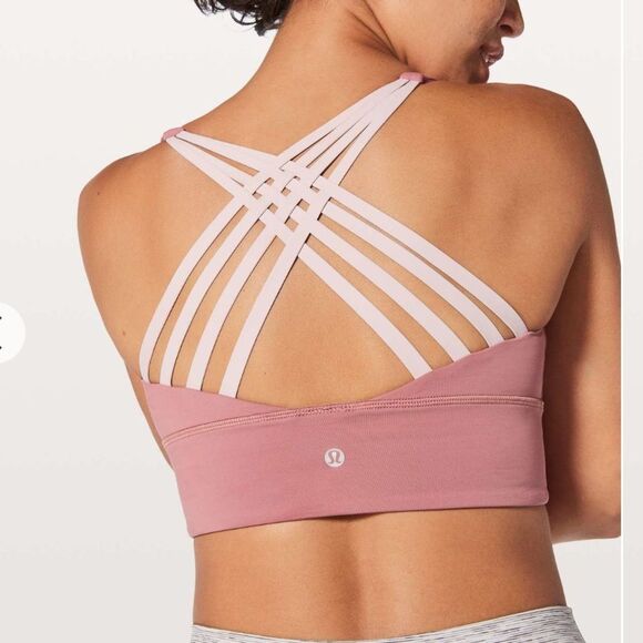 lululemon athletica Other - Lululemon Free To Be Moved Bra Sz 4 Quicksand / Porcelain Pink Sports Athletic